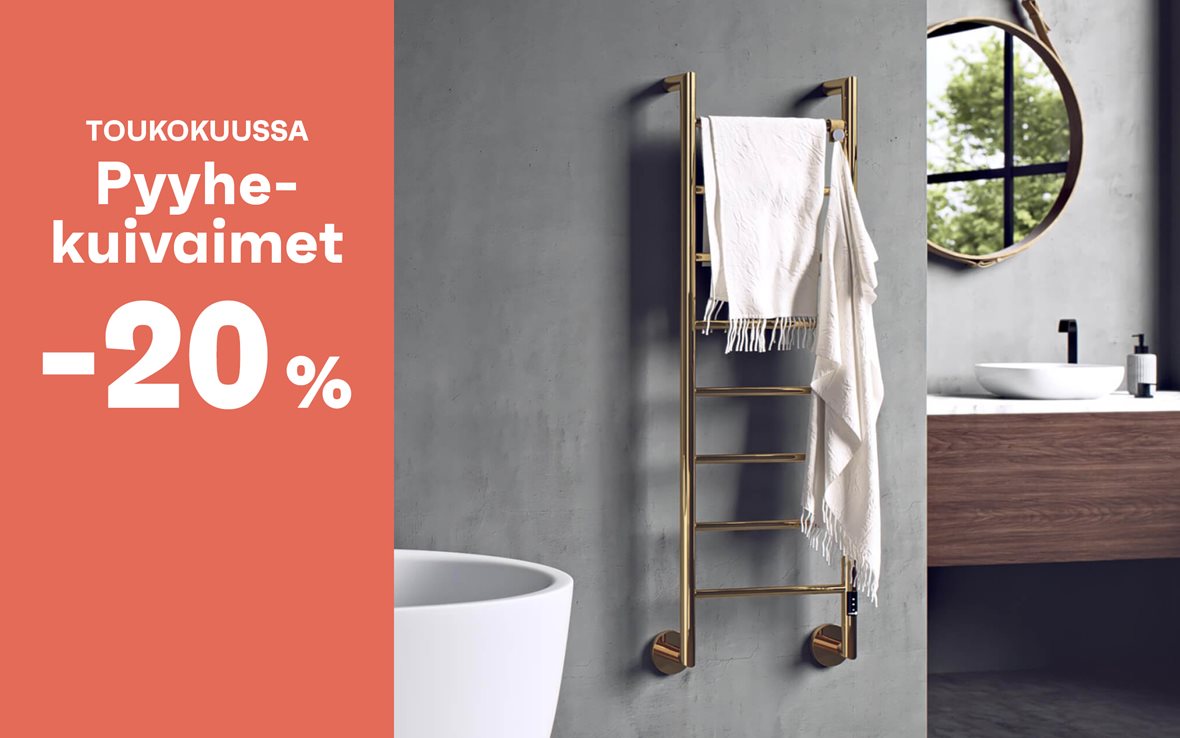 Kampanja 05-2025: Pyyhekuivaimet -20 %