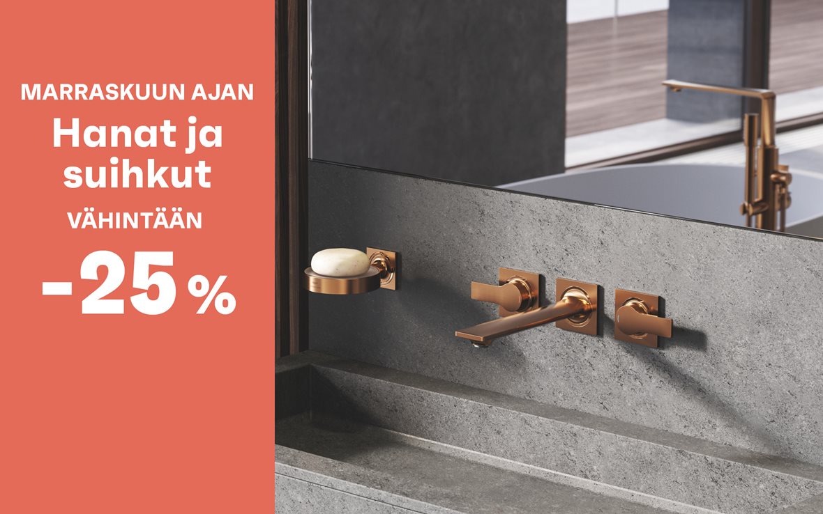 Sesonki 11-2025: Hanat ja suihkut vähintään -25%