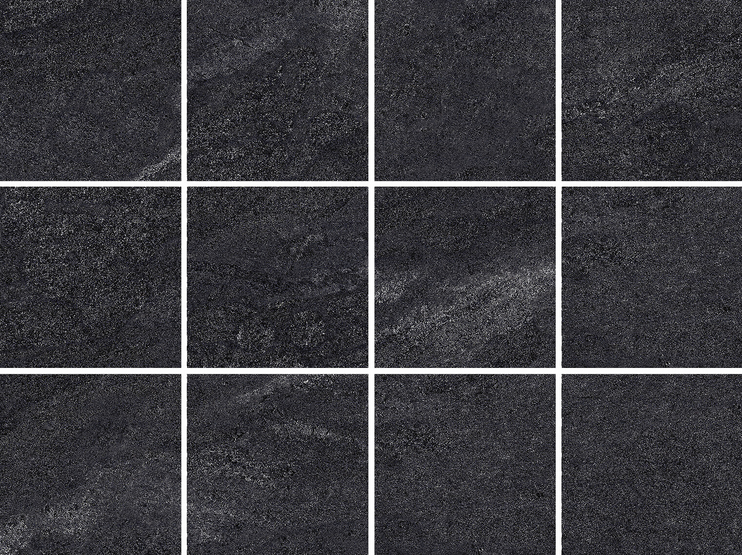 LPC Alpstone lasitettu klinkkeri seinälaatta lattialaatta 10X10 Vulcano tasapintainen matta keskitumma harmaa kivi