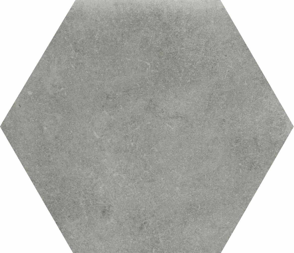 LPC Element lasitettu porcelanato seinälaatta lattialaatta ulkolaatta 24X27,7 03 harmaa laineileva kiiltävä 6-kulmainen keskitumma harmaa vivahteikas