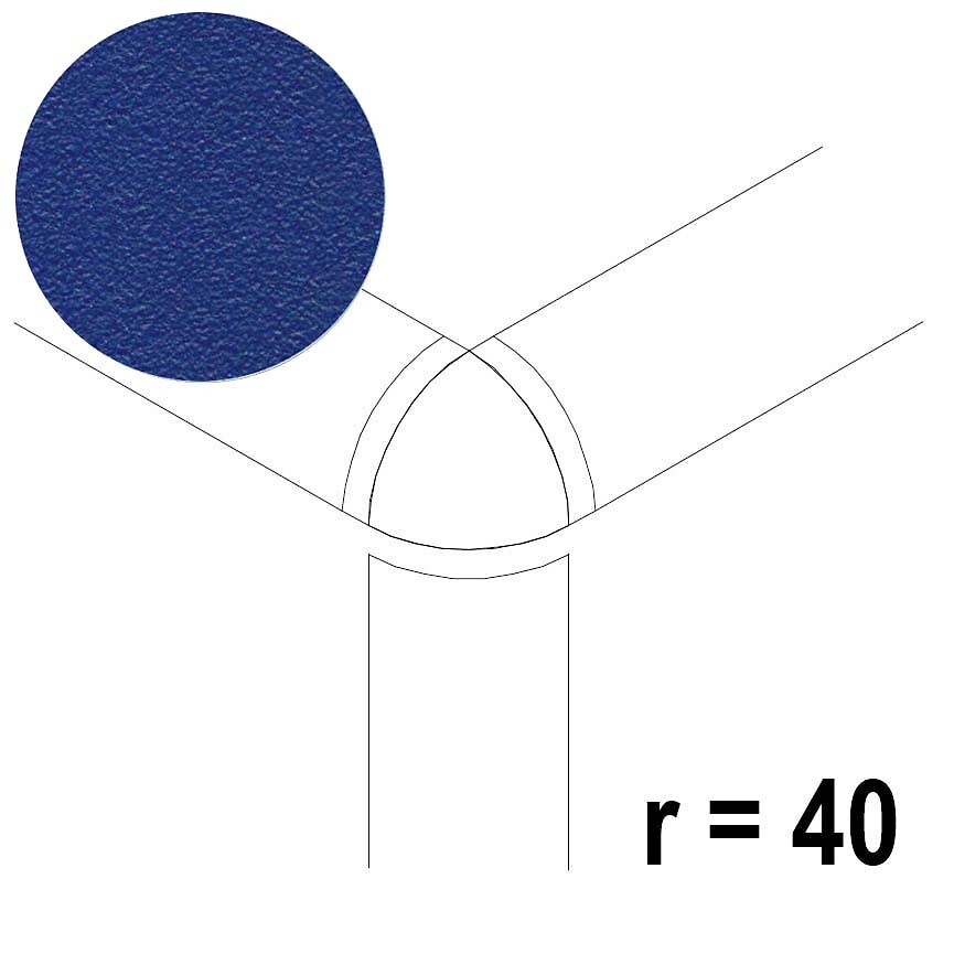 LPC Combi Color II märkäpuriste lasitettu ulkokulmapala Atlantic Blue 945061 / 305136 karhennettu matta tumma sininen