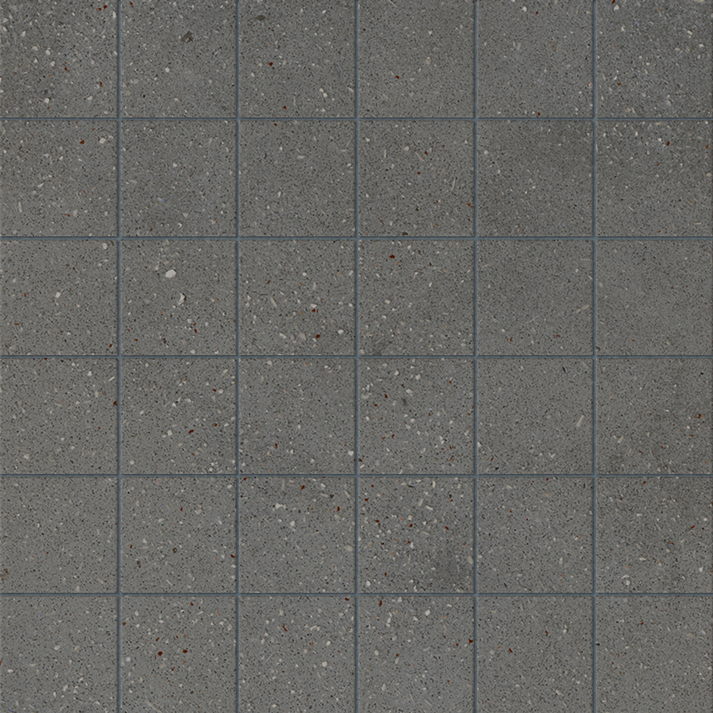 LPC Modul lasitettu porcelanato mosaiikki seinälaatta lattialaatta 5X5 Mosaico 5X5 06 grafiitti tasapintainen matta tumma harmaa betoni