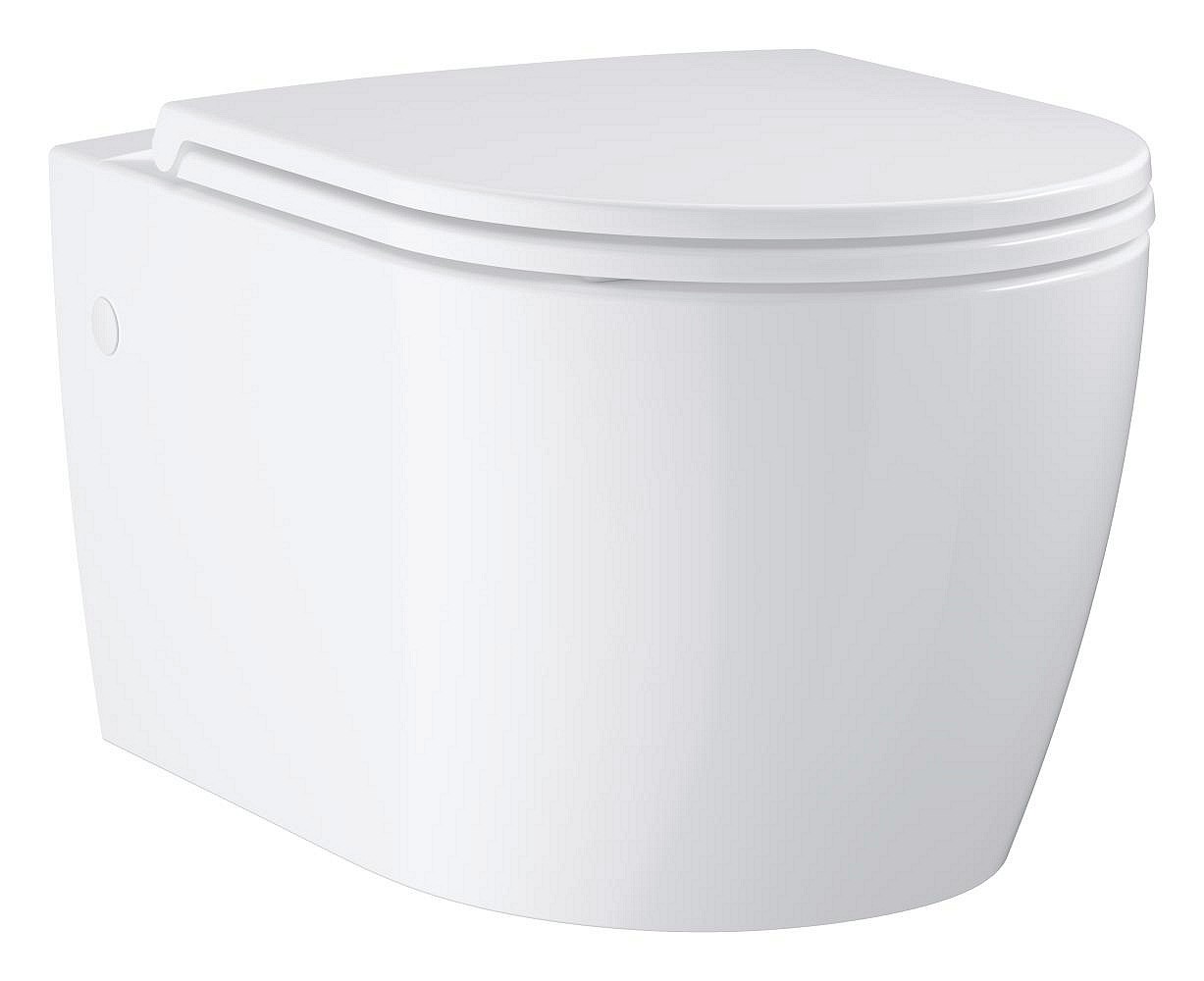 GROHE Bau WC-istuin seinään 540 rimless valkoinen vaimennettu istuinkansi