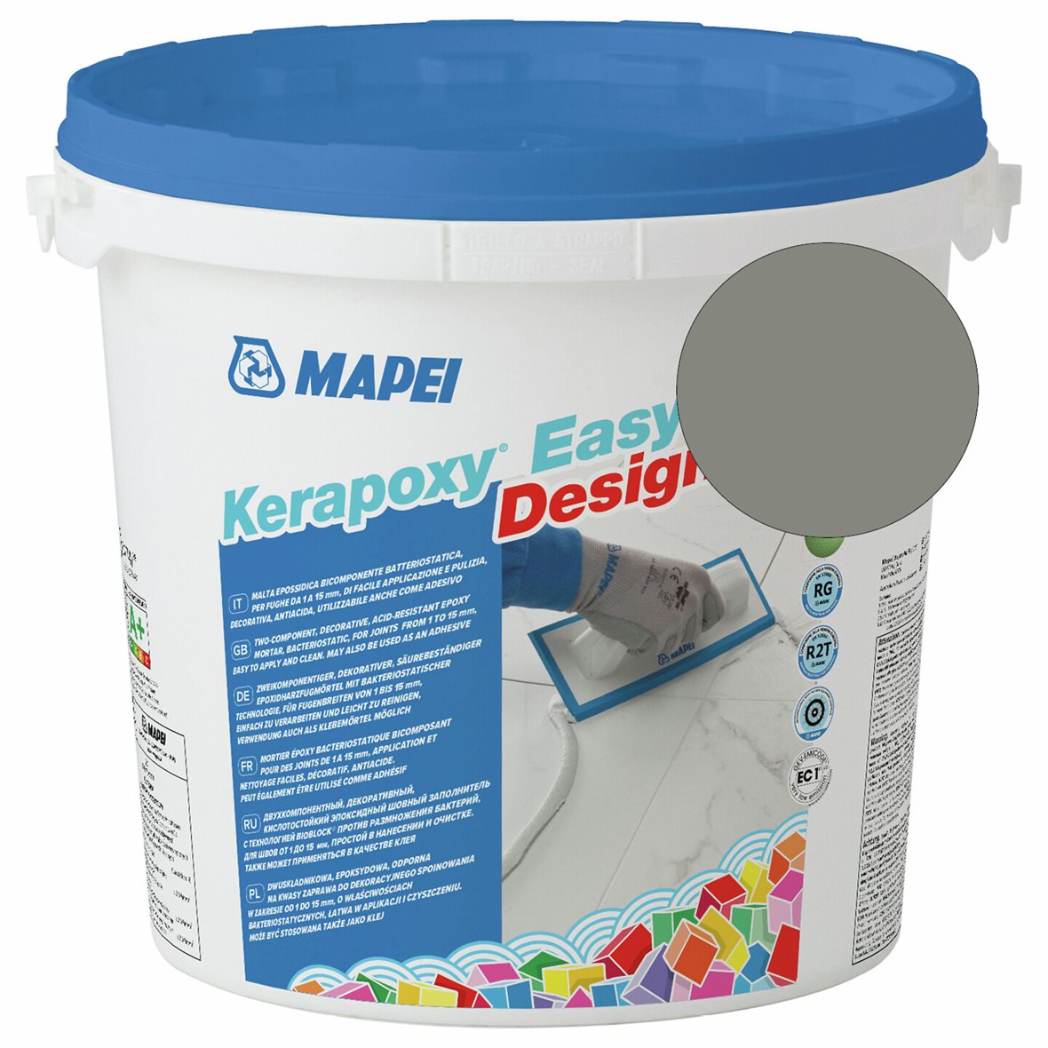Mapei Kerapoxy Easy Design saumausepoksi 113 Cement Grey 3 kg