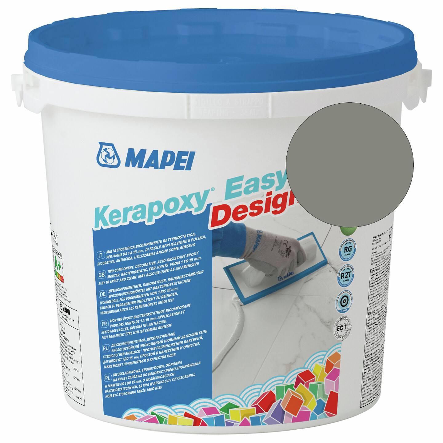 Mapei Kerapoxy Easy Design saumausepoksi 113 Cement Grey 3 kg