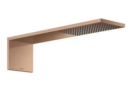 AXOR ShowerComposition 110/120 yläsuihku seinään harjattu punakulta