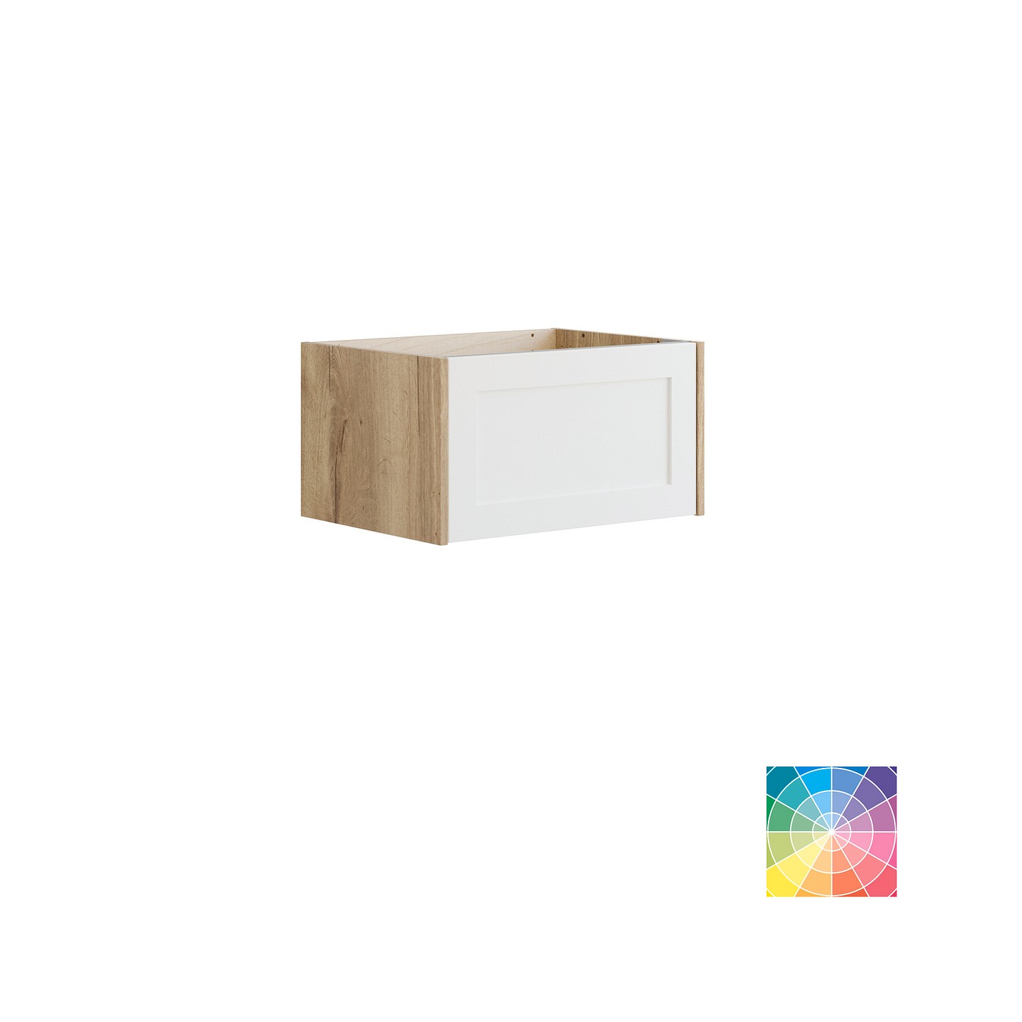 Dansani Luna Classic kaappi tason alle 60x32x44 cm kehystetty luonnontammi/valinnainen väri 1 ltk ilman vetimiä