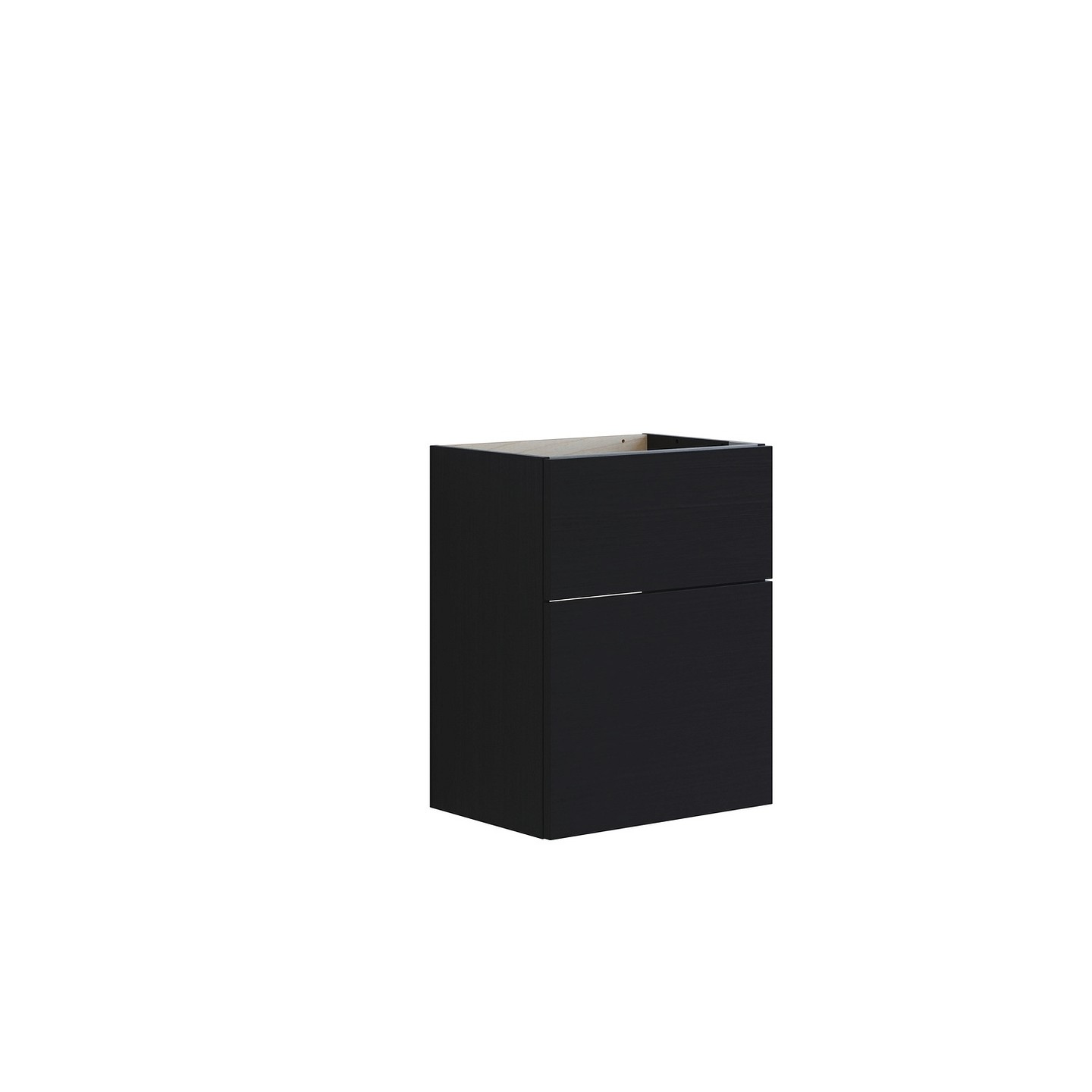 Dansani Luna Urban allaskaappi 50x64x35 cm musta tammi 2 ltk ilman vetimiä
